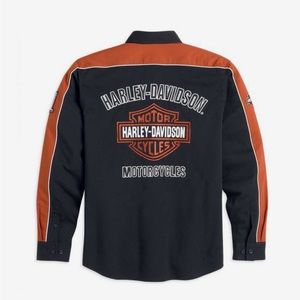 Harley Davidson Mens long sleeve prestige woven shirt